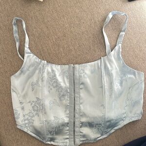 Corset satin top